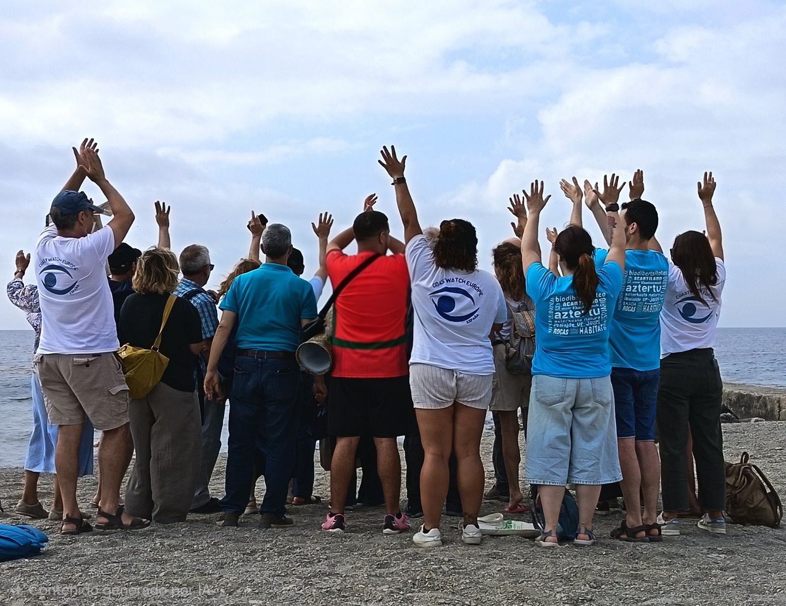 Activistas de la Red Coastwatch
