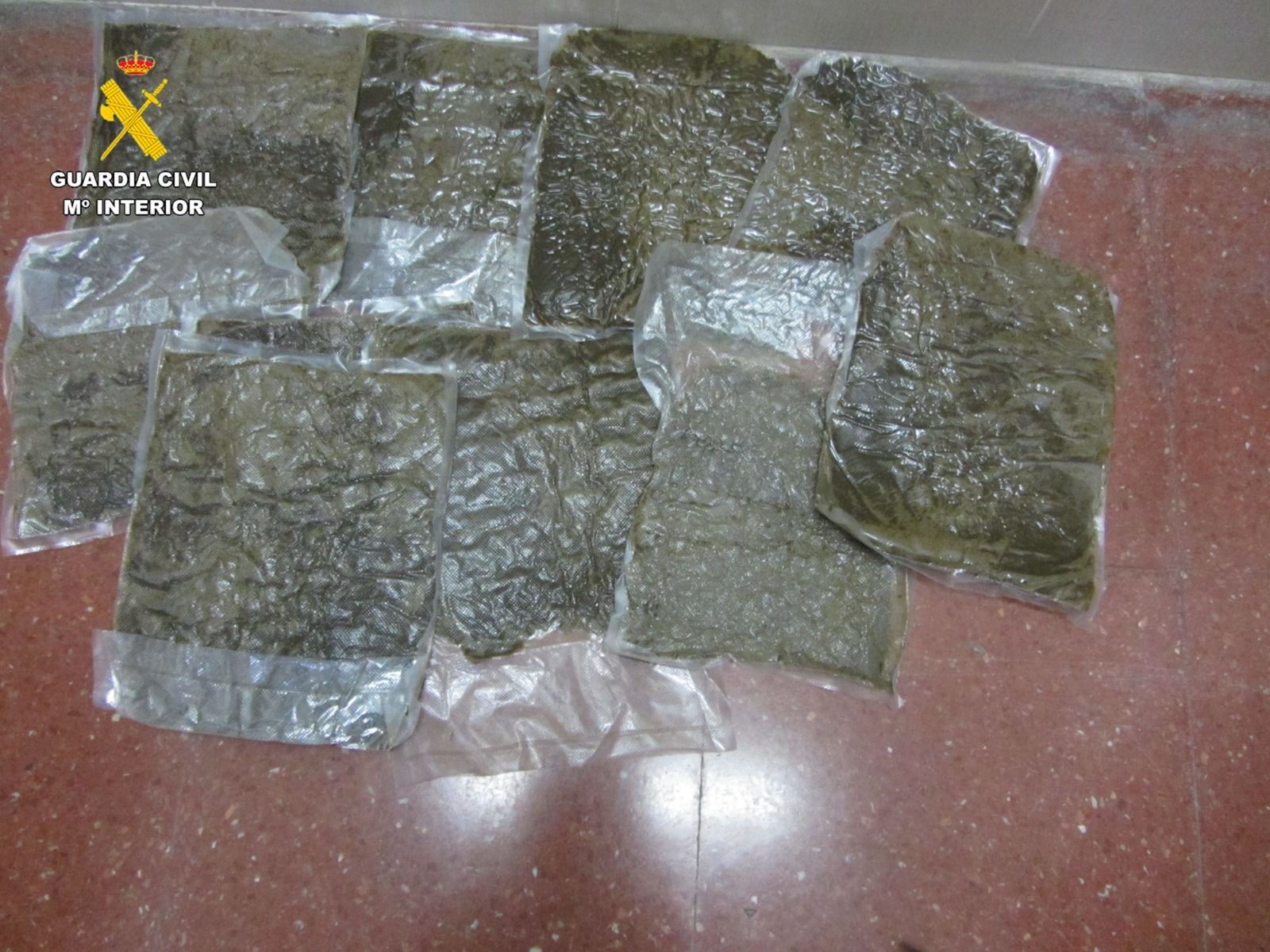 La droga incautada por la Guardia Civil