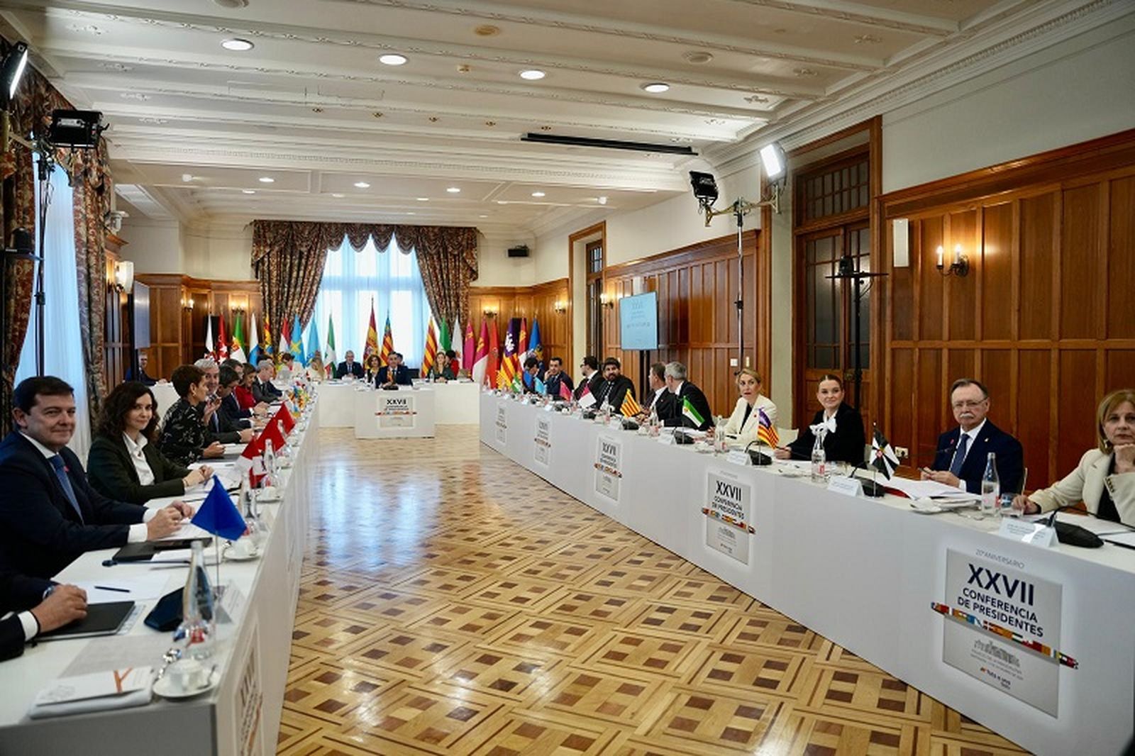 Vivas este viernes durante la Conferencia de Presidentes en el Palacio de la Magdalena (Santander). / FOTO CEDIDA