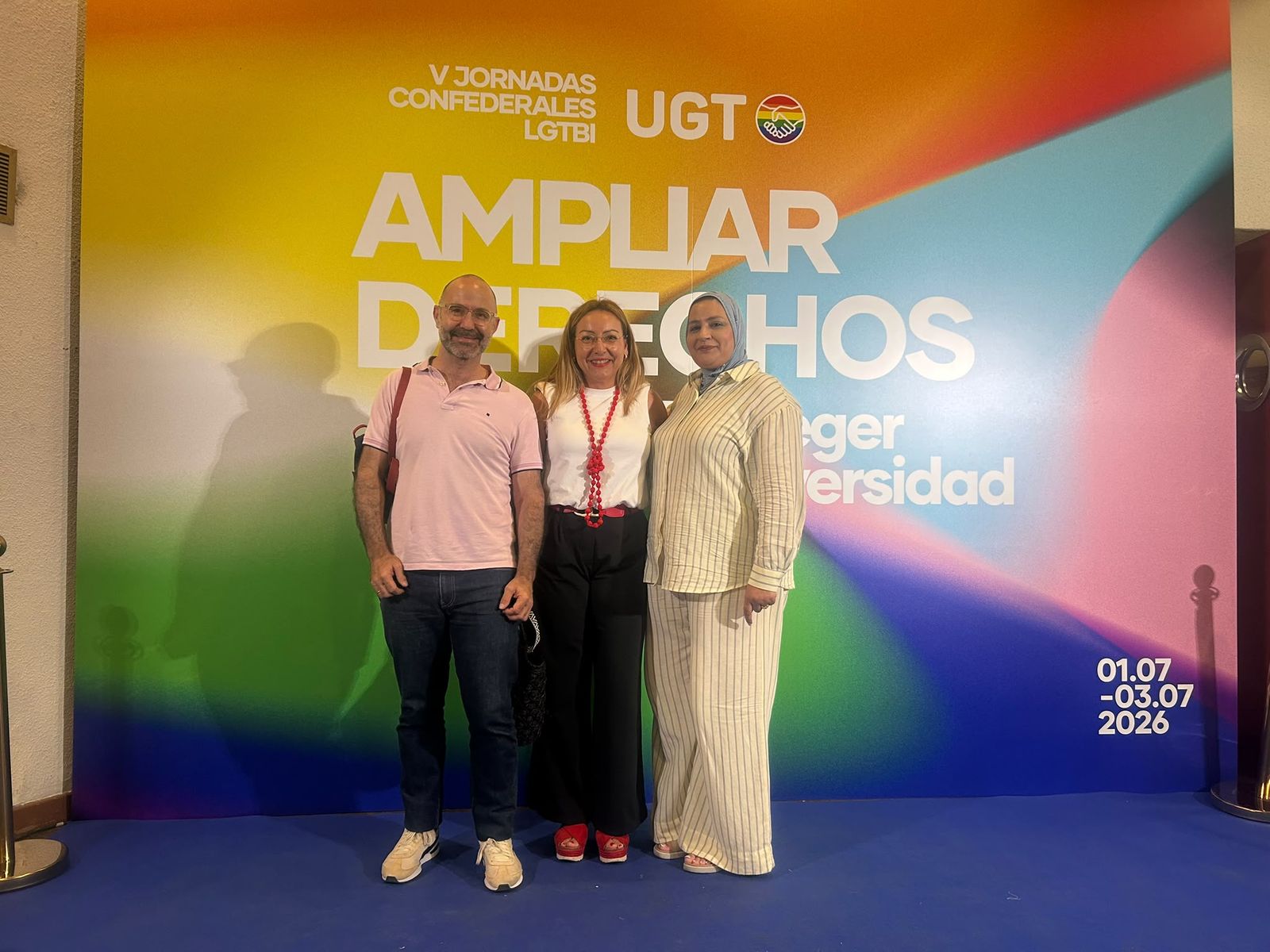 Sindicalistas ceutíes en las jornadas