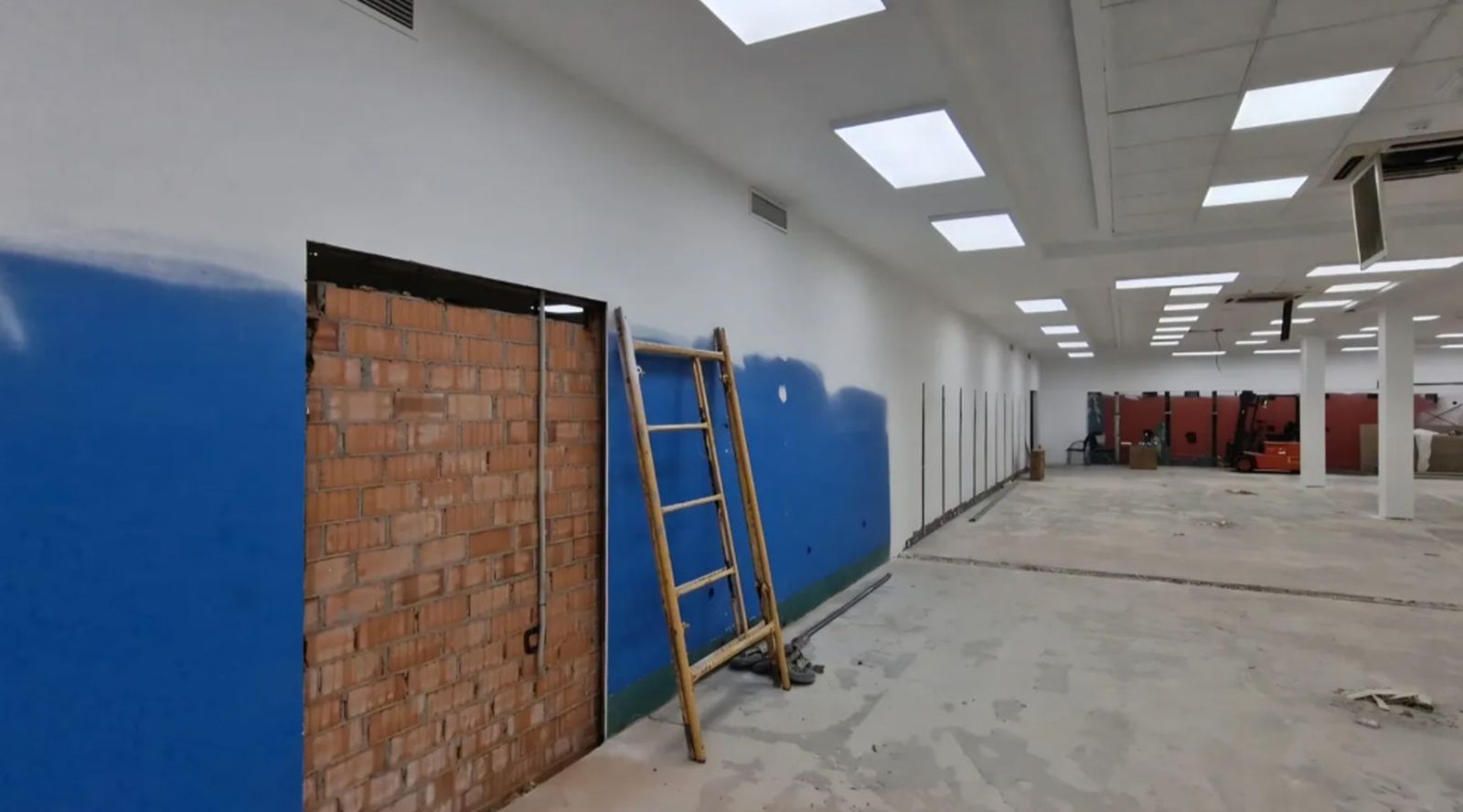 Trabajos de adaptación de los locales de la nueva tienda