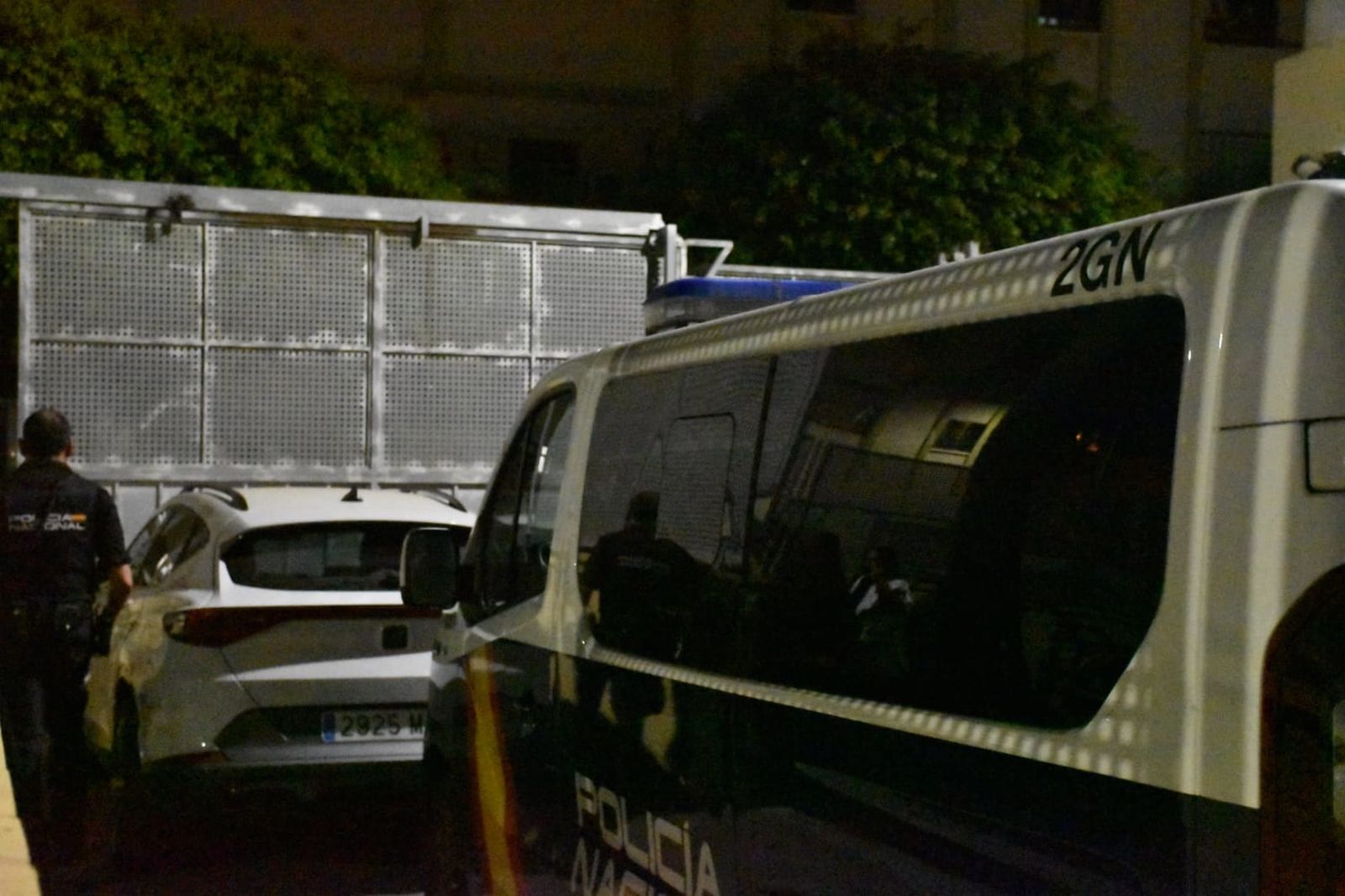 Momento de la llegada de los detenidos en la península a Ceuta esta tarde