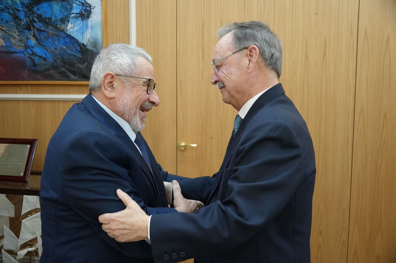 El presidente de la Ciudad, Juan Vivas y el presidente de la Comisión Islámica de España (CIE), Aiman Adlbi