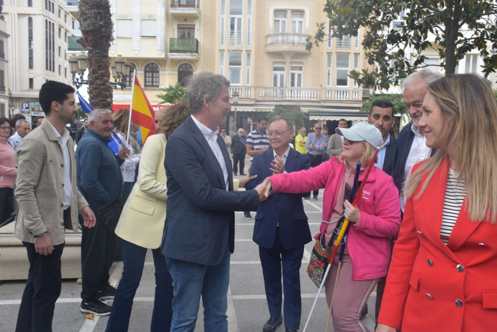 Acto del PP por el Día de Europa en la Plaza de África, con la presencia de su presidente nacional, Alberto Núñez Feijóo
