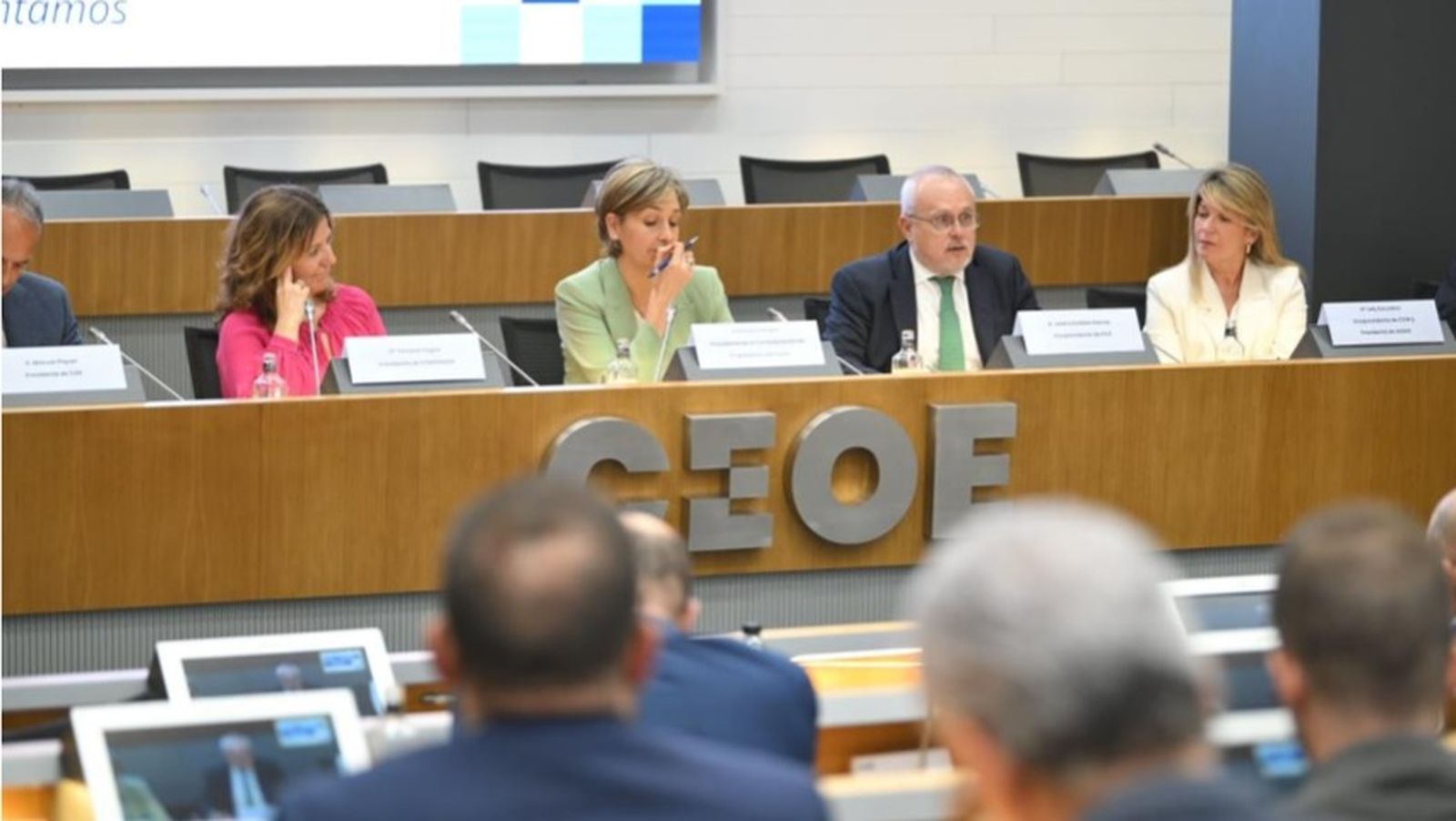 Arantxa campos durante su intervención en la CEOE