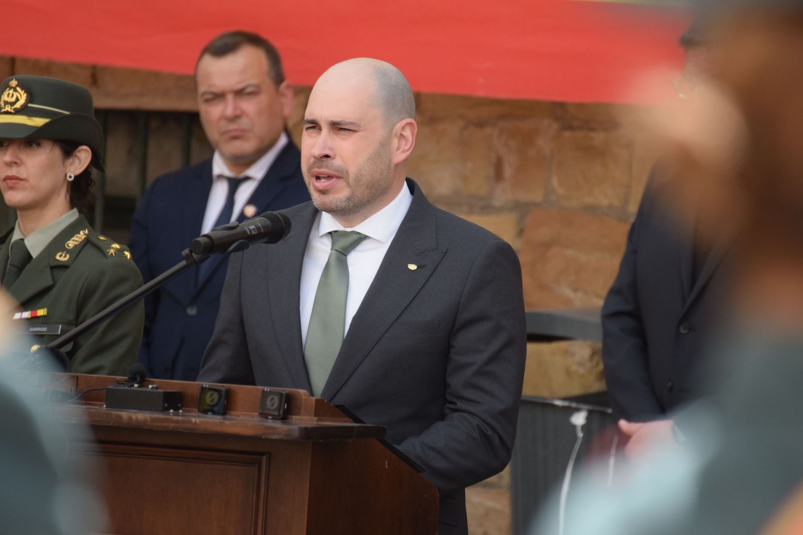 Pérez Triano durante su alocución este miércoles en el 182º Aniversario de la Guardia Civil