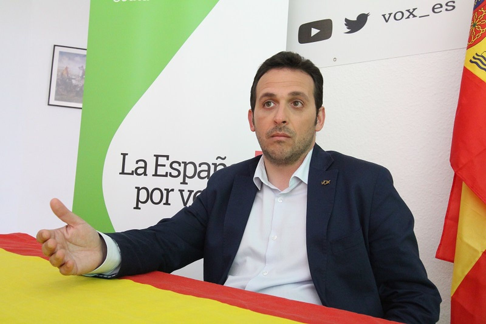 El presidente de Vox en Ceuta, Juan Sergio Redondo. / FOTO EL PUEBLO