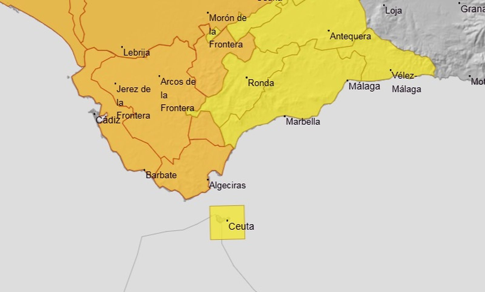 La AEMET califica el episodio con un nivel de riesgo amarillo, lo que implica posibles afectaciones puntuales en la movilidad urbana y en las zonas costeras, especialmente durante las últimas horas de la tarde y la noche del miércoles