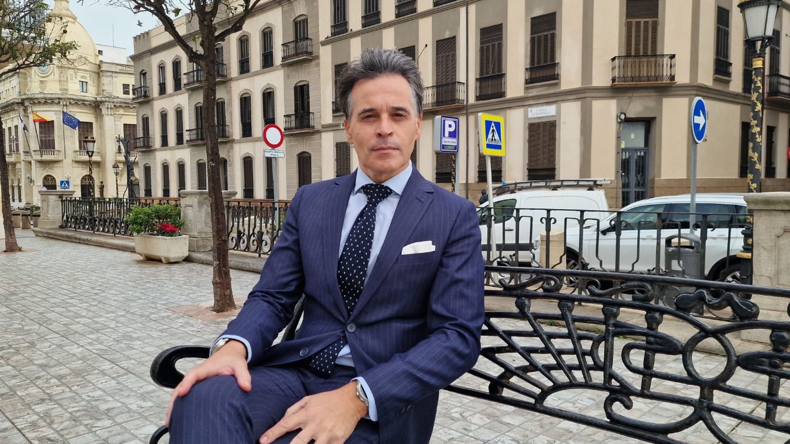 Fran Coca,  director de Marketing y Fundación del Grupo AL, durante su visita este martes a Ceuta