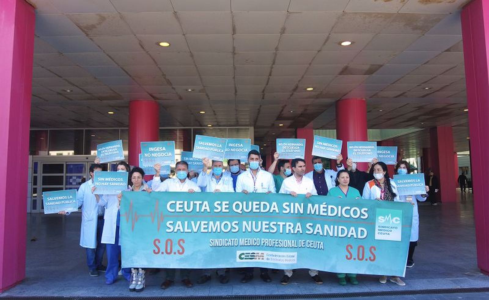 Concentración de médicos./ FOTO SMC
