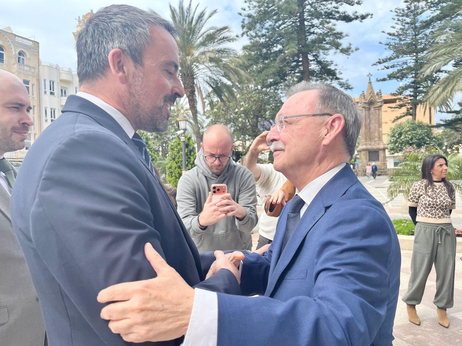Vivas recibió al secretario de Estado de Justicia en la Puerta Noble del Palacio Autonómico