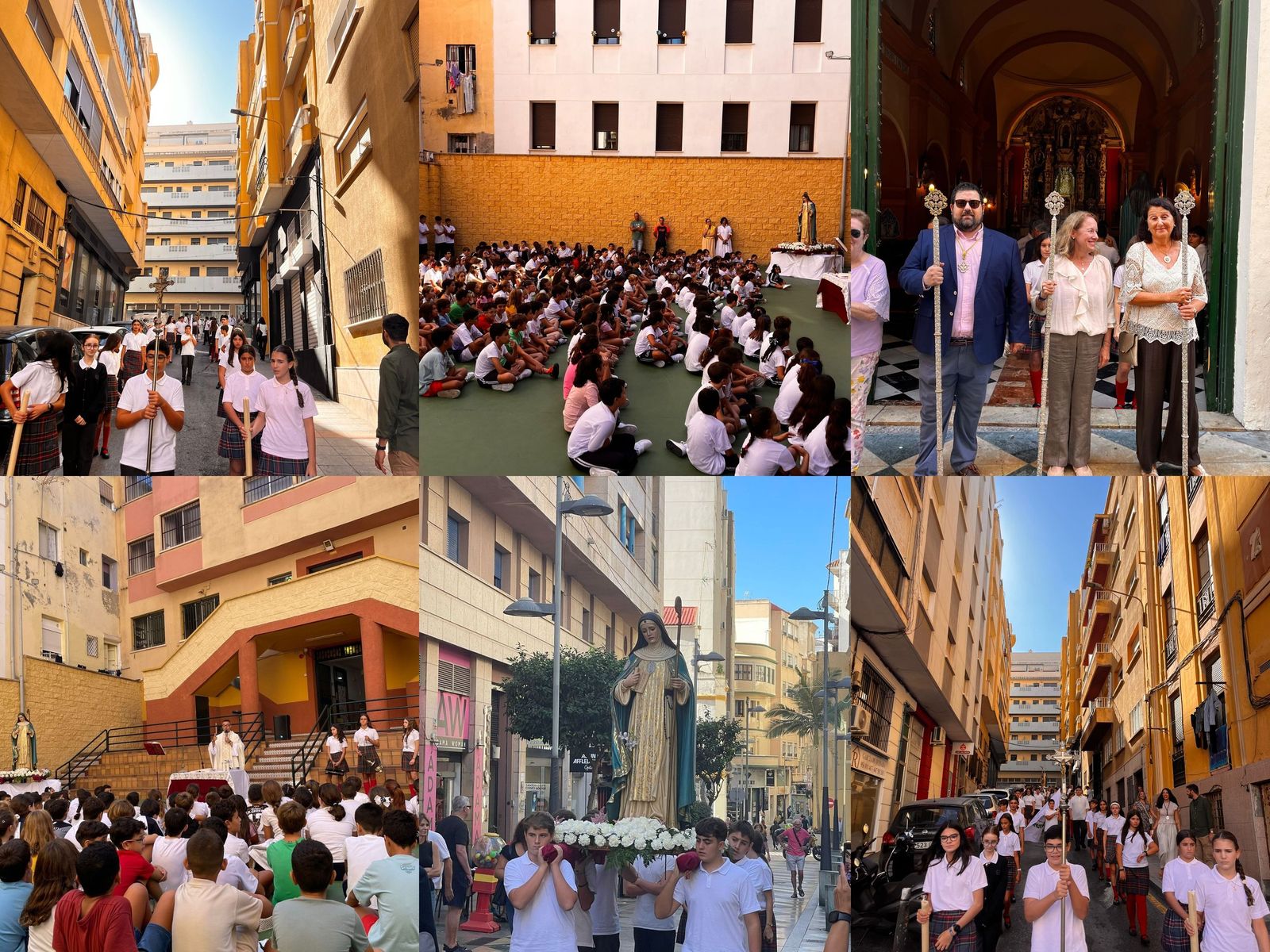 El Colegio Beatriz de Silva celebra la canonización de su patrona con un emotivo traslado de la Santa