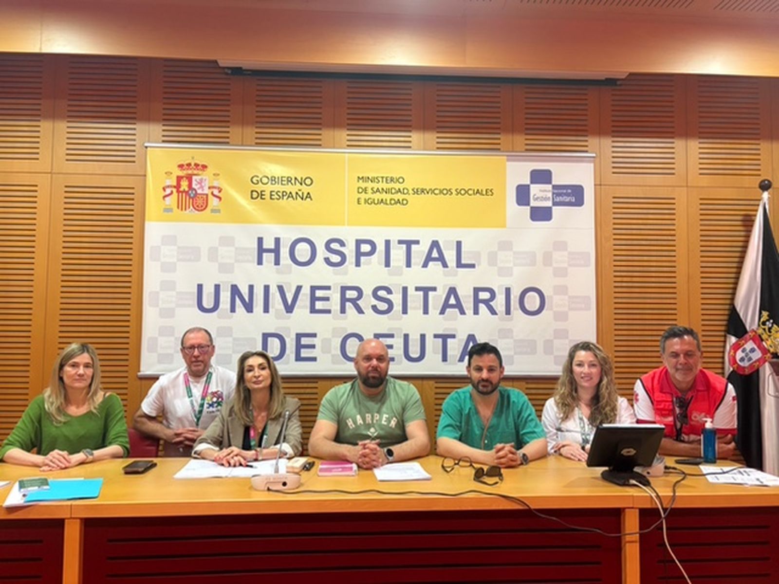 Los delegados sindicales de CSIF en el sector sanidad, con Alejandro Artero, presidente de la Junta de Personal, a la cabeza