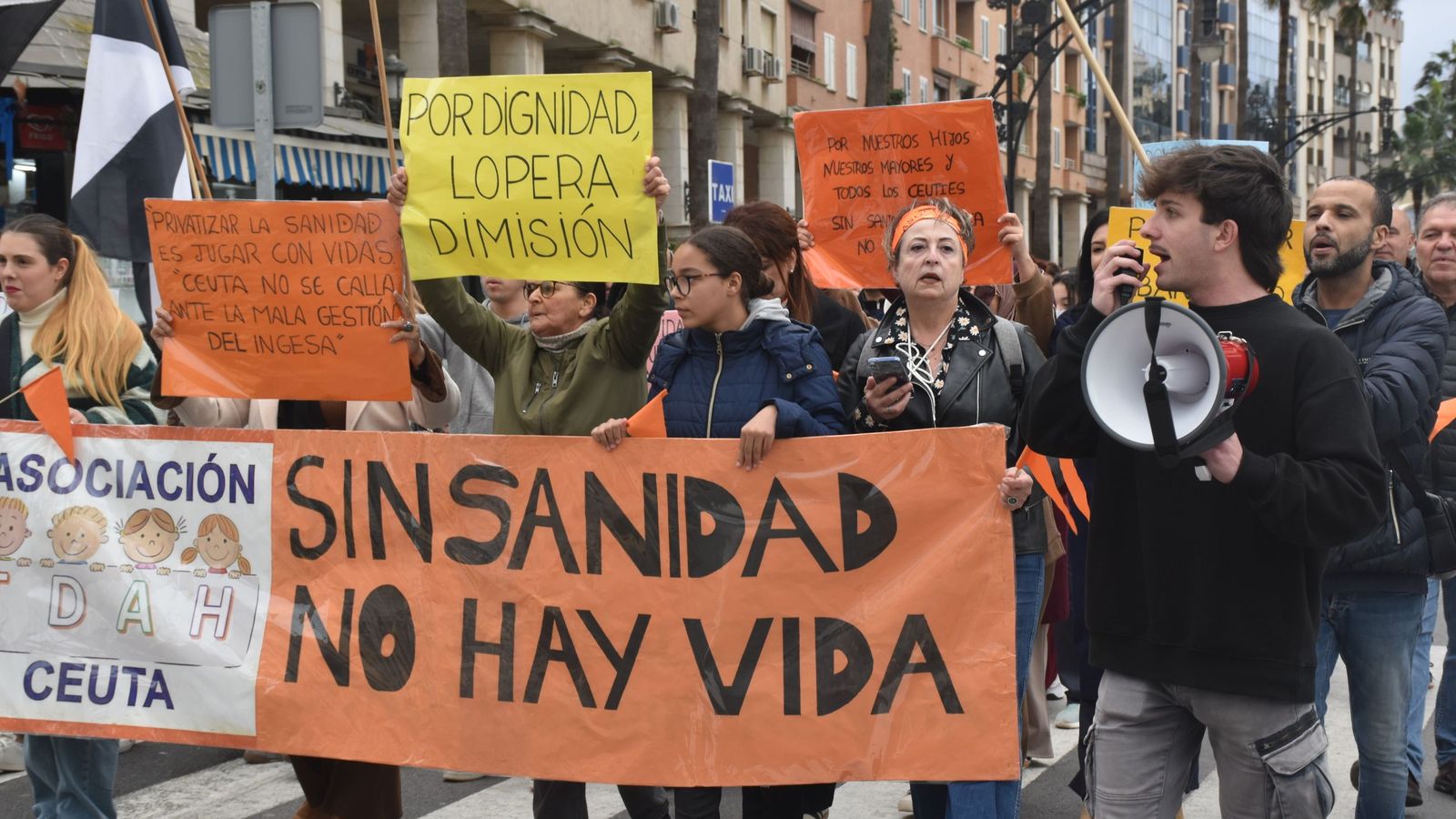 Manifestación por una sanidad de calidad celebrada este miércoles