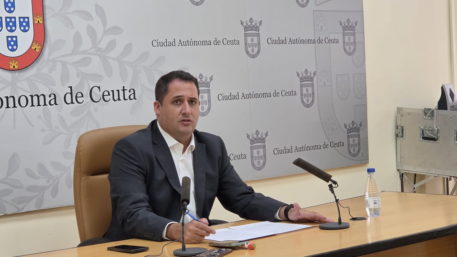 Alejandro Ramírez, portavoz del Gobierno, durante la rueda de prensa de este miércoles