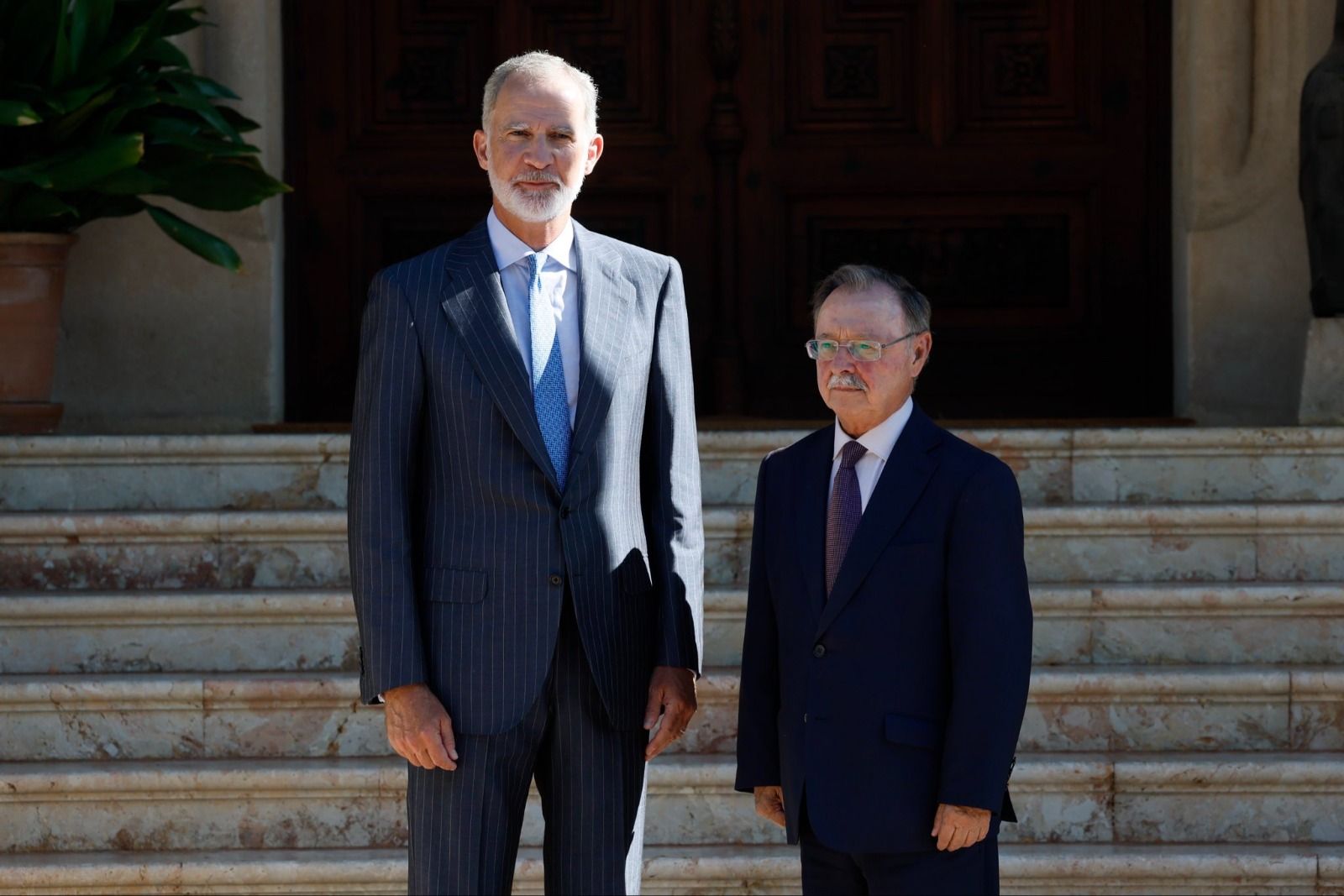 El Rey Felipe VI recibió en la tarde de este jueves al presidente Vivas para atender la crisis migratoria