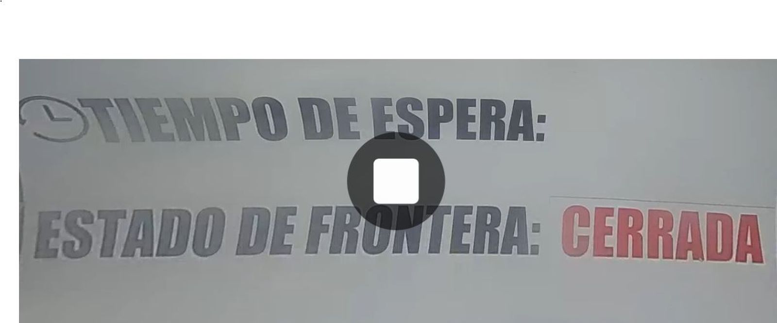 Imagen del canal de Youtube de AMGEVICESA en el que se informa del cierre