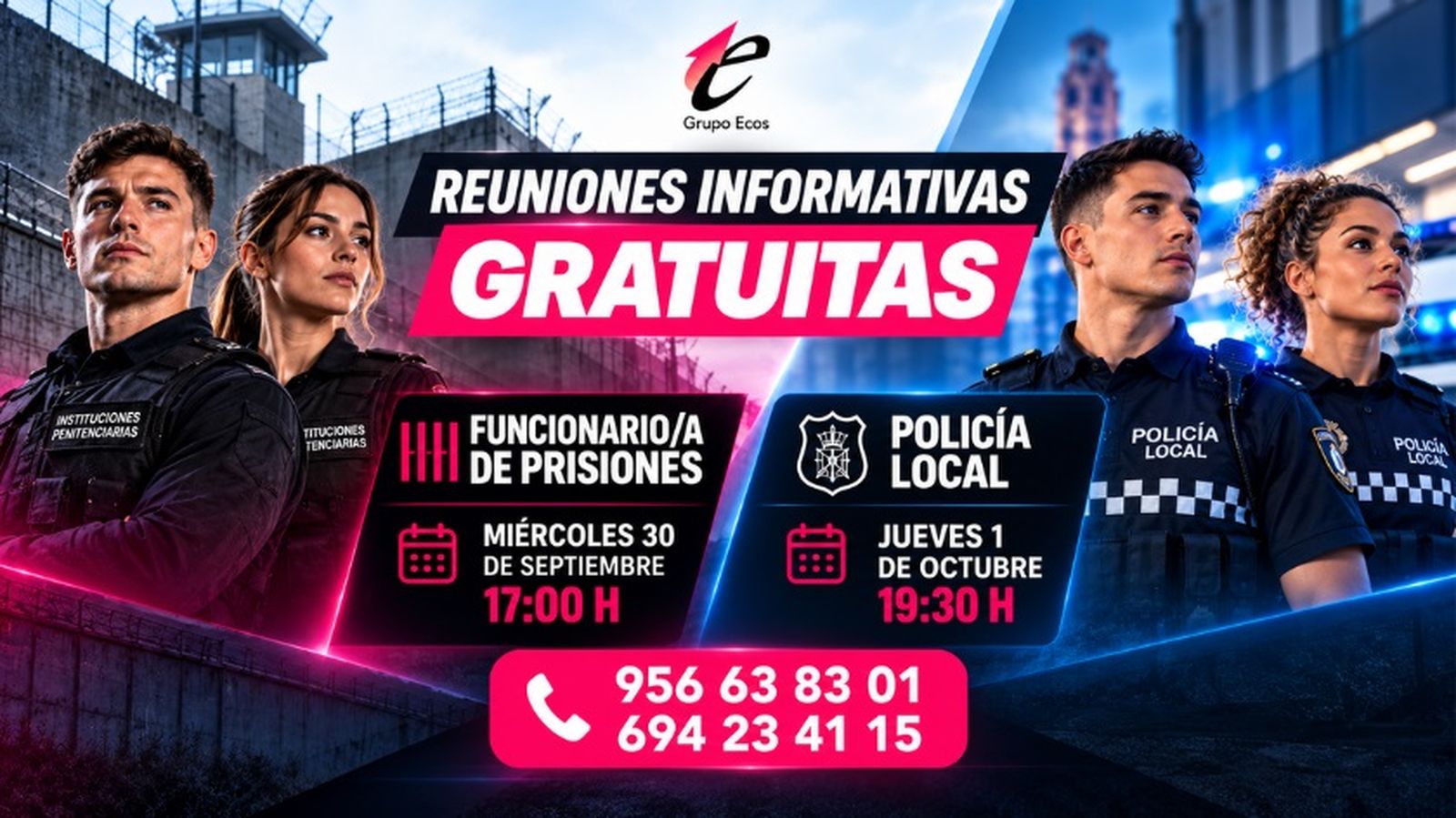 Cartel anunciador de los encuentros