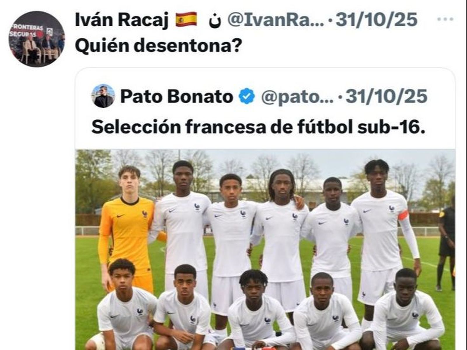 Captura de uno de los tuits recientes