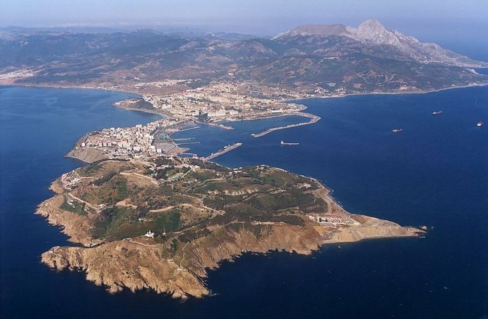 Vista aérea de Ceuta.