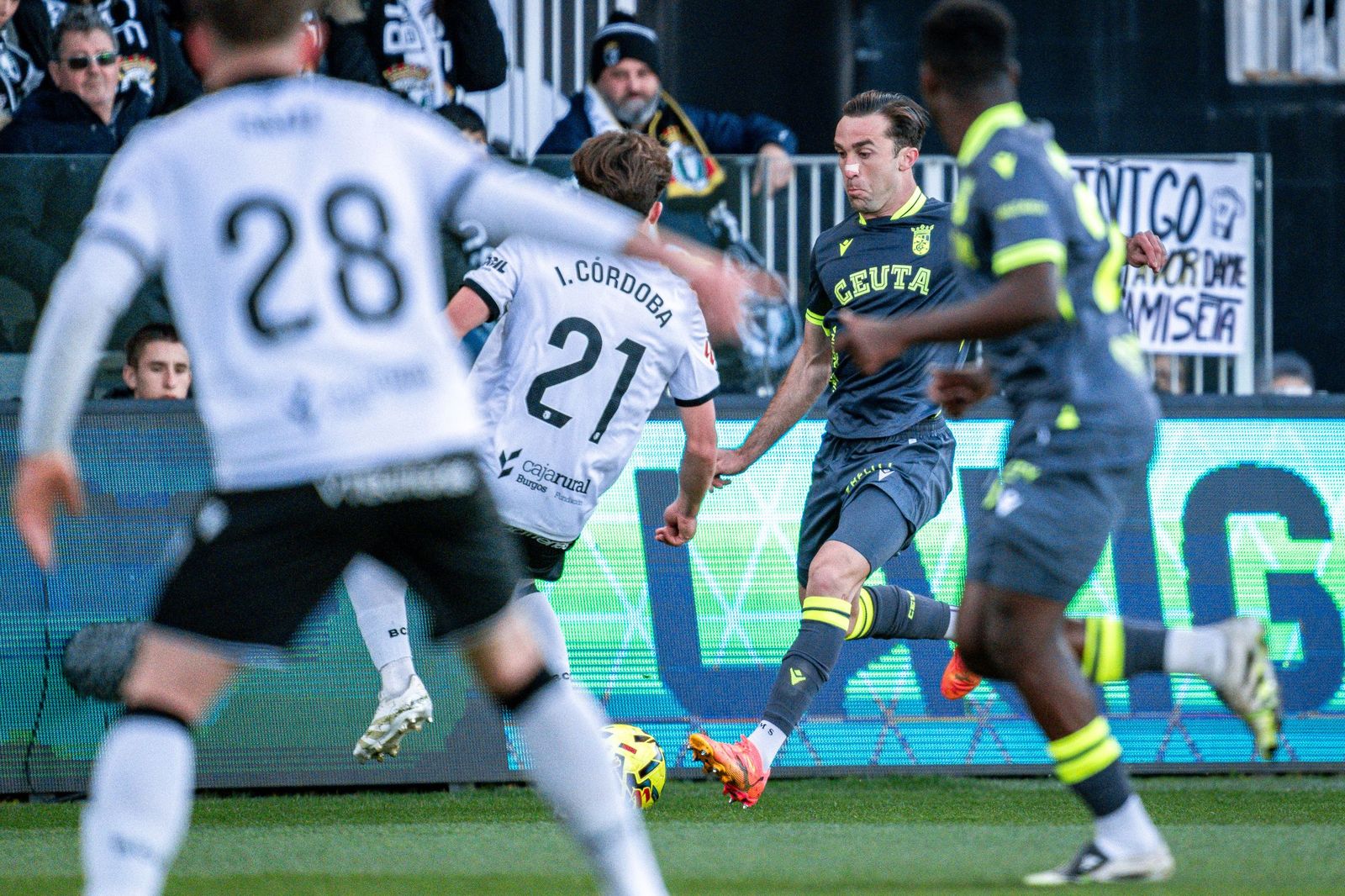 Burgos-AD Ceuta, partido de la Liga Hypermotion