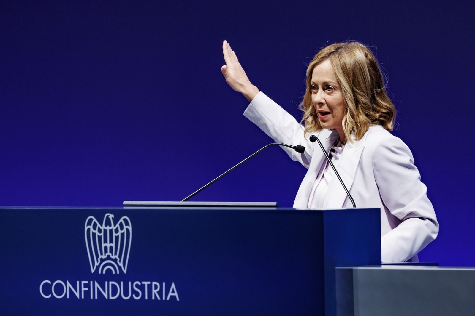 La primera ministra italiana, Giorgia Meloni