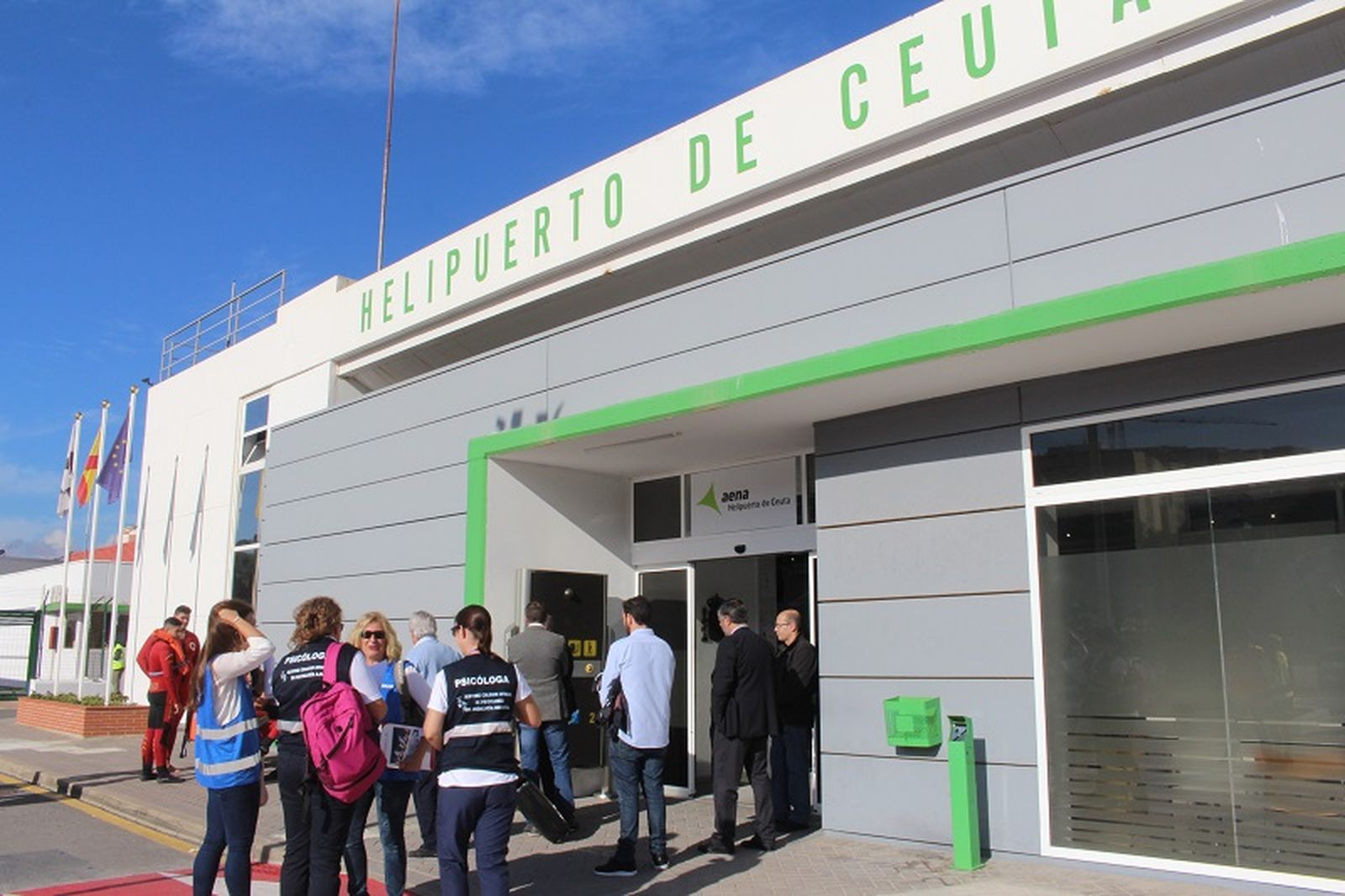 Instalaciones del Helipuerto de Ceuta. / FOTO EL PUEBLO
