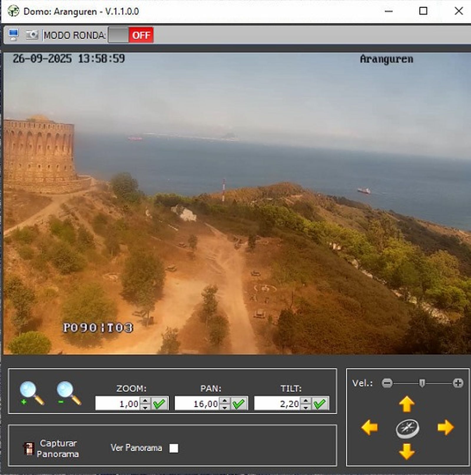 Imagen de la zona forestal de Ceuta a través de una de las cámaras