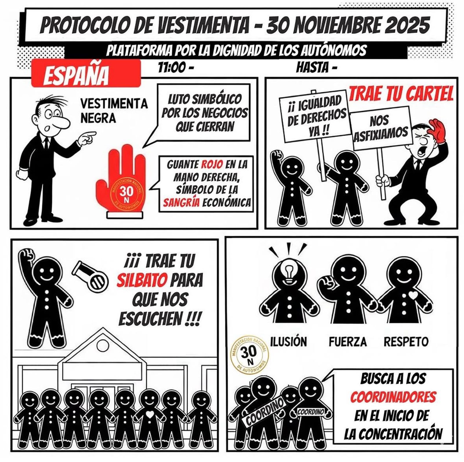 Cartel de la movilización