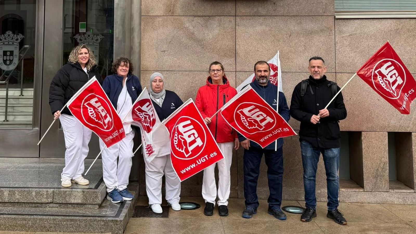 Concentración a las puertas del Palacio Autonómico