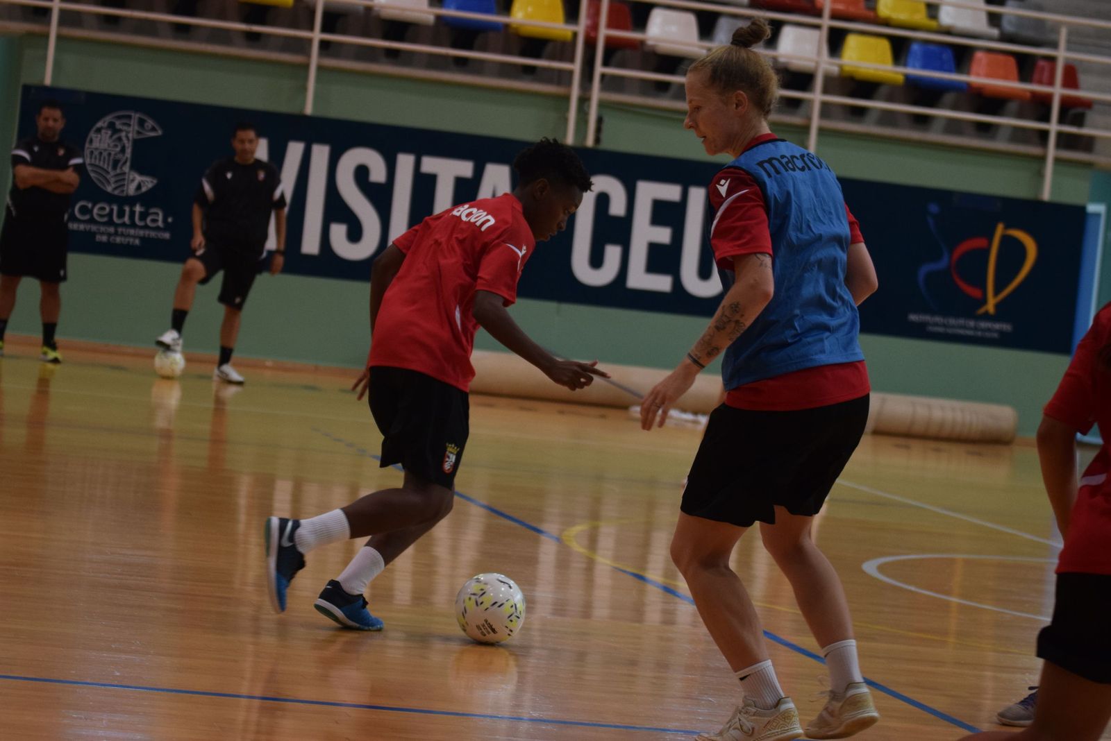 Núria Tavares, entrenando ya con sus nuevas compañeras