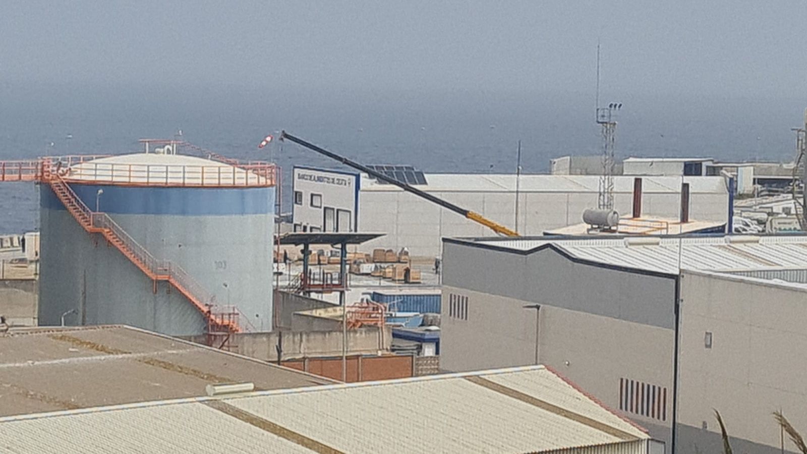 Trabajos en la zona portuaria