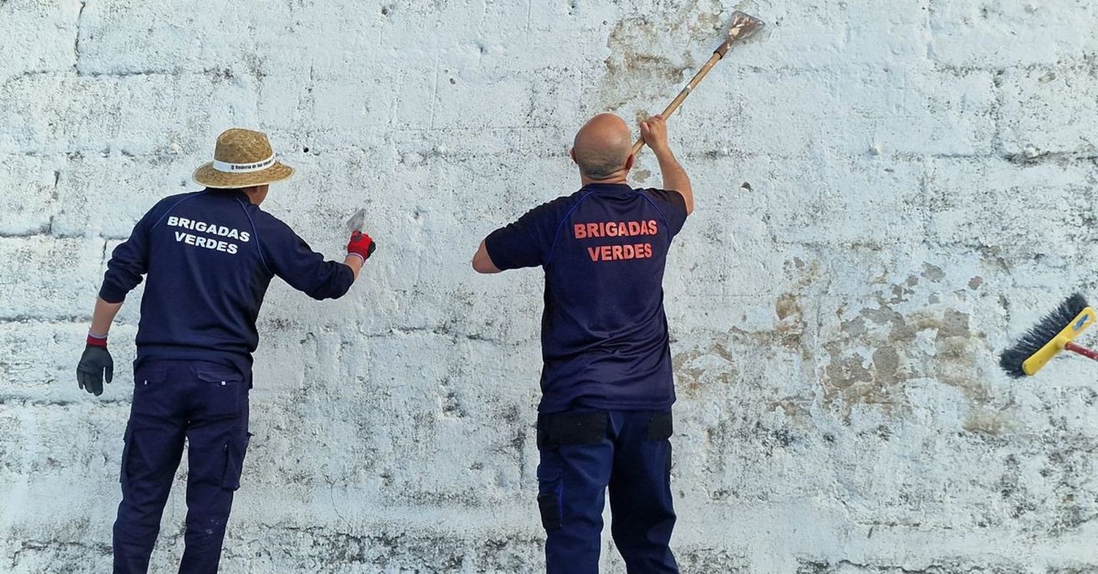 Trabajadores de las Brigadas Verdes