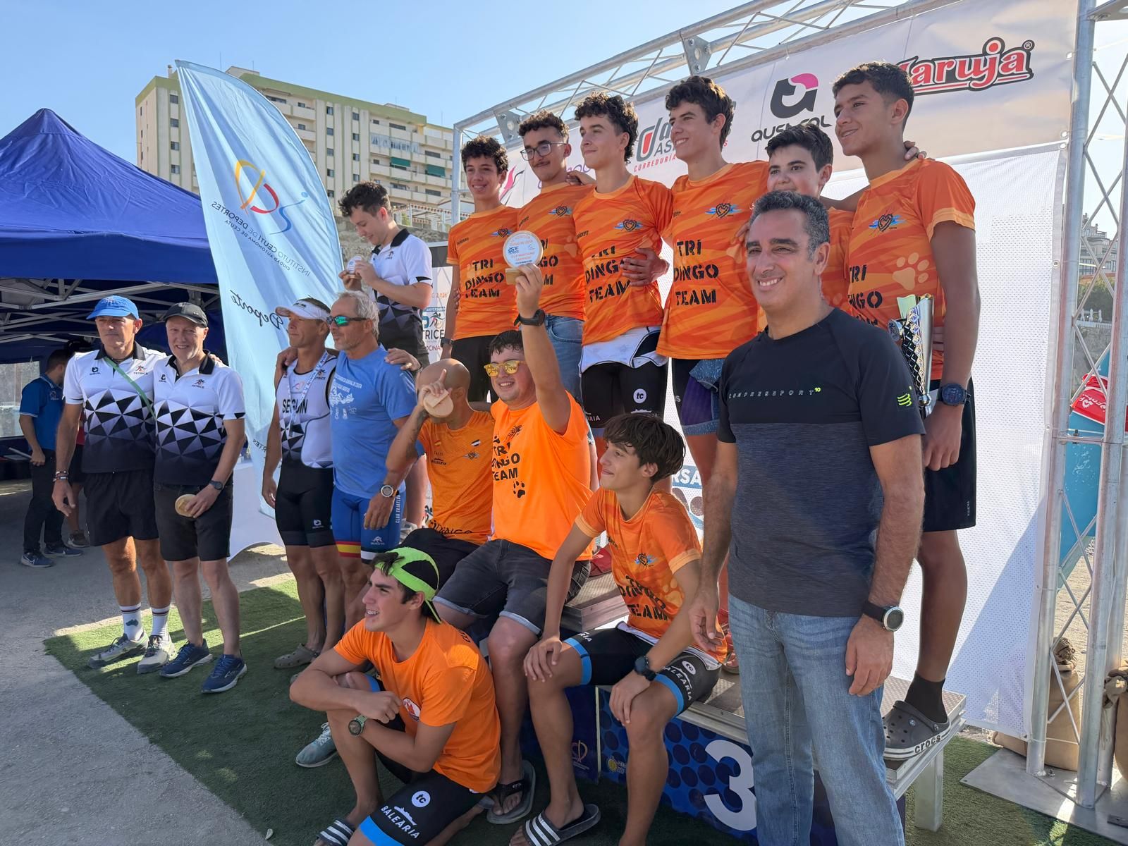 Entrega de trofeos del Acuatlón