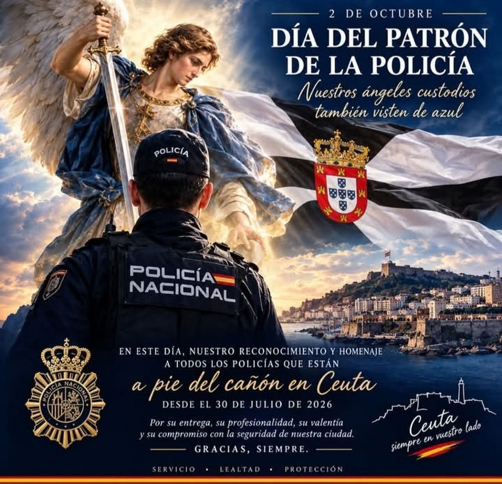 La Policía Nacional celebra este 2 de octubre el día de su Patrón, los Ángeles Custodios