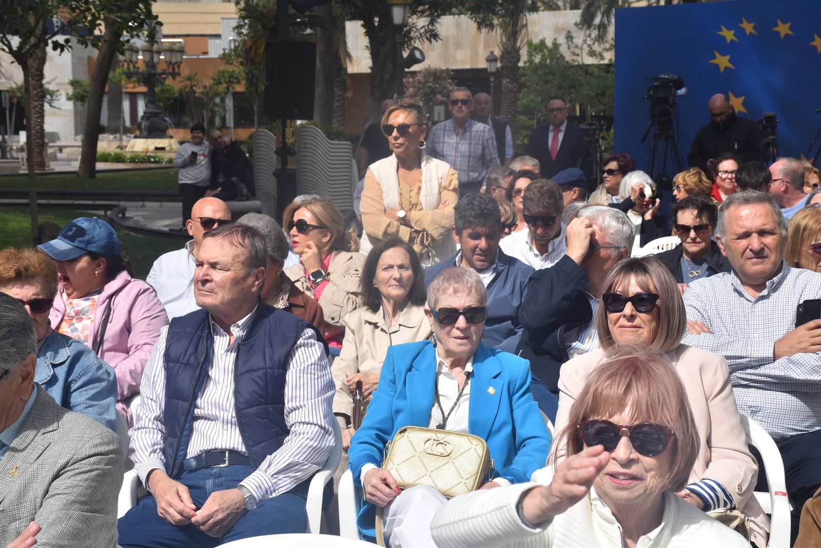 Acto del PP por el Día de Europa en la Plaza de África, con la presencia de su presidente nacional, Alberto Núñez Feijóo