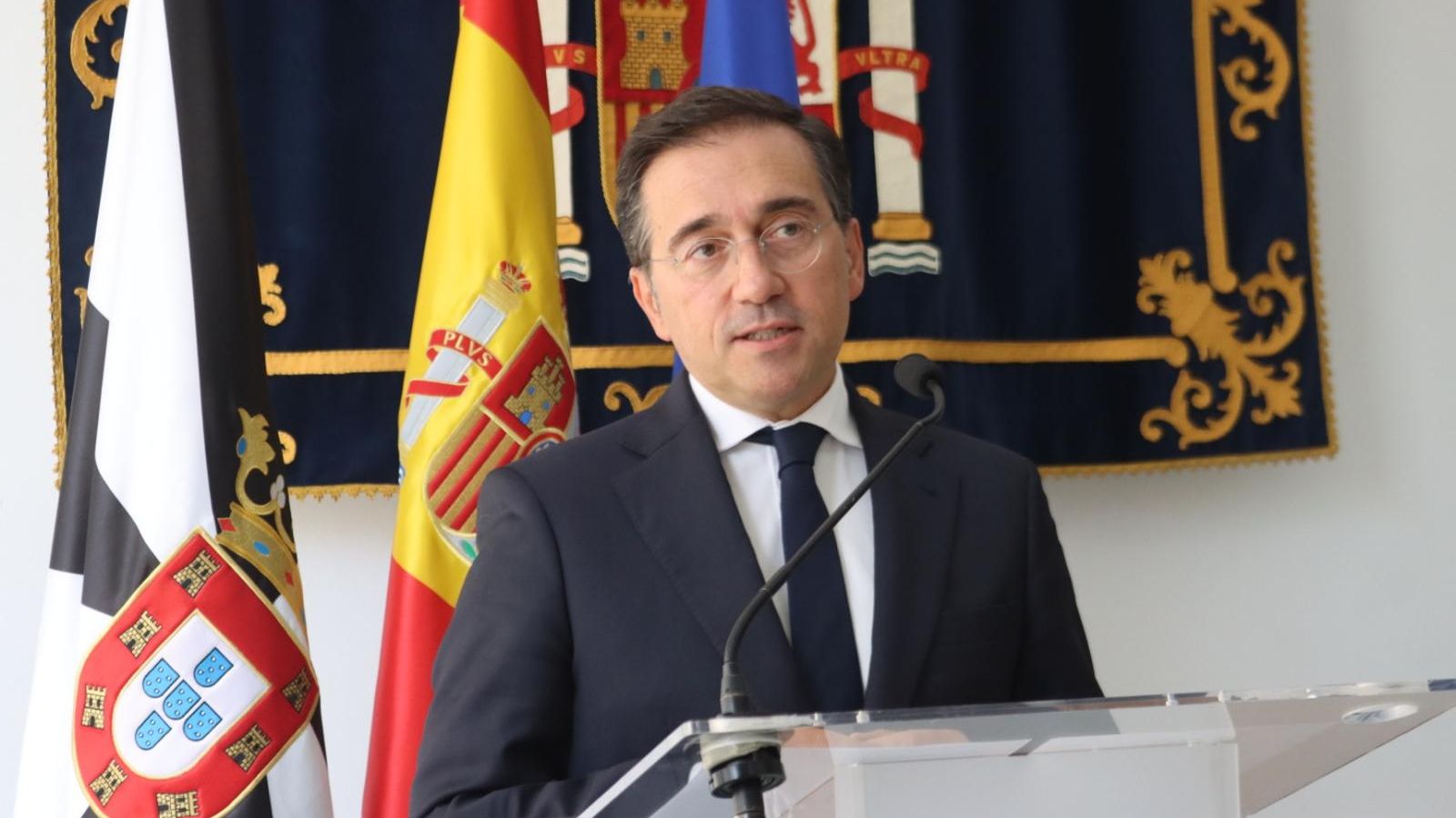 El ministro de Asuntos Exteriores, José Manuel Albares, comparece en la Delegación del Gobierno en Ceuta