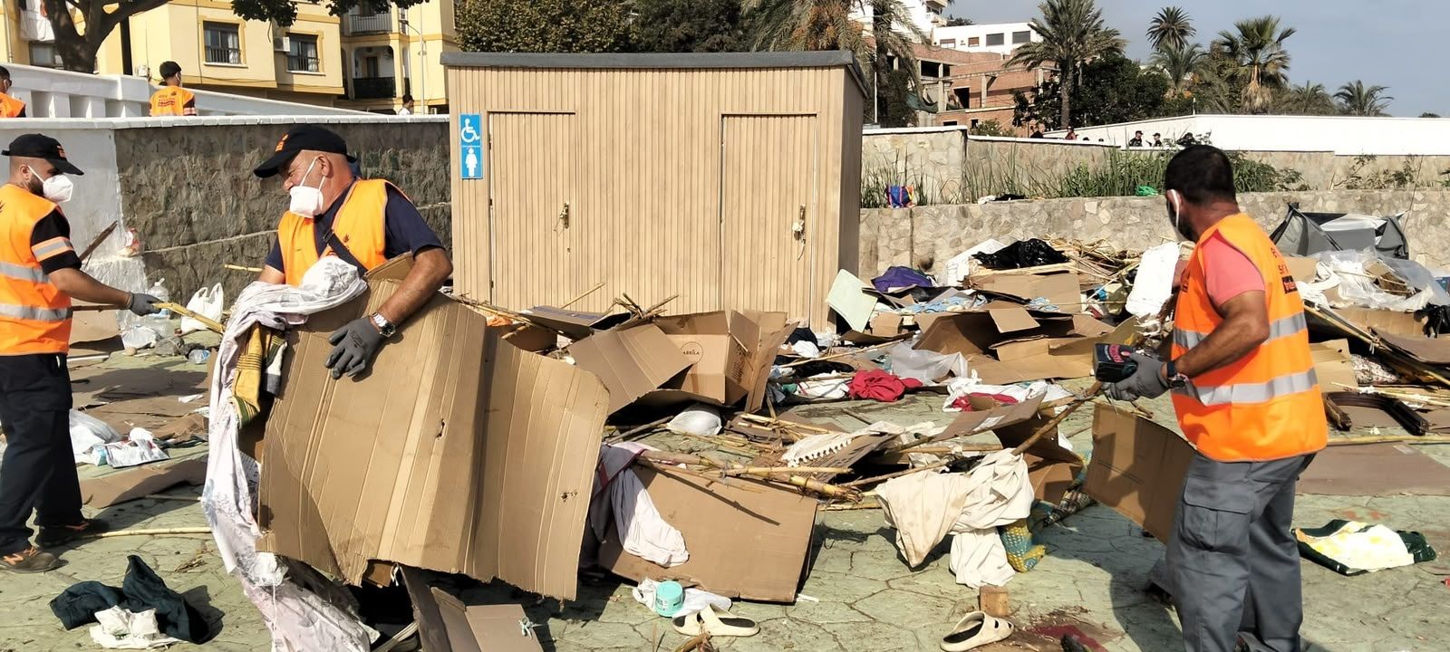 Trabajos de limpieza en Benítez