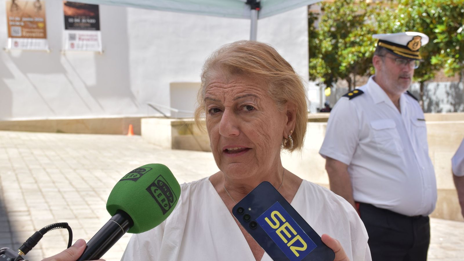 La directora general de Sanidad, Rebeca Benarroch, durante la jornada de la AECC por el Día Mundial Sin Tabaco