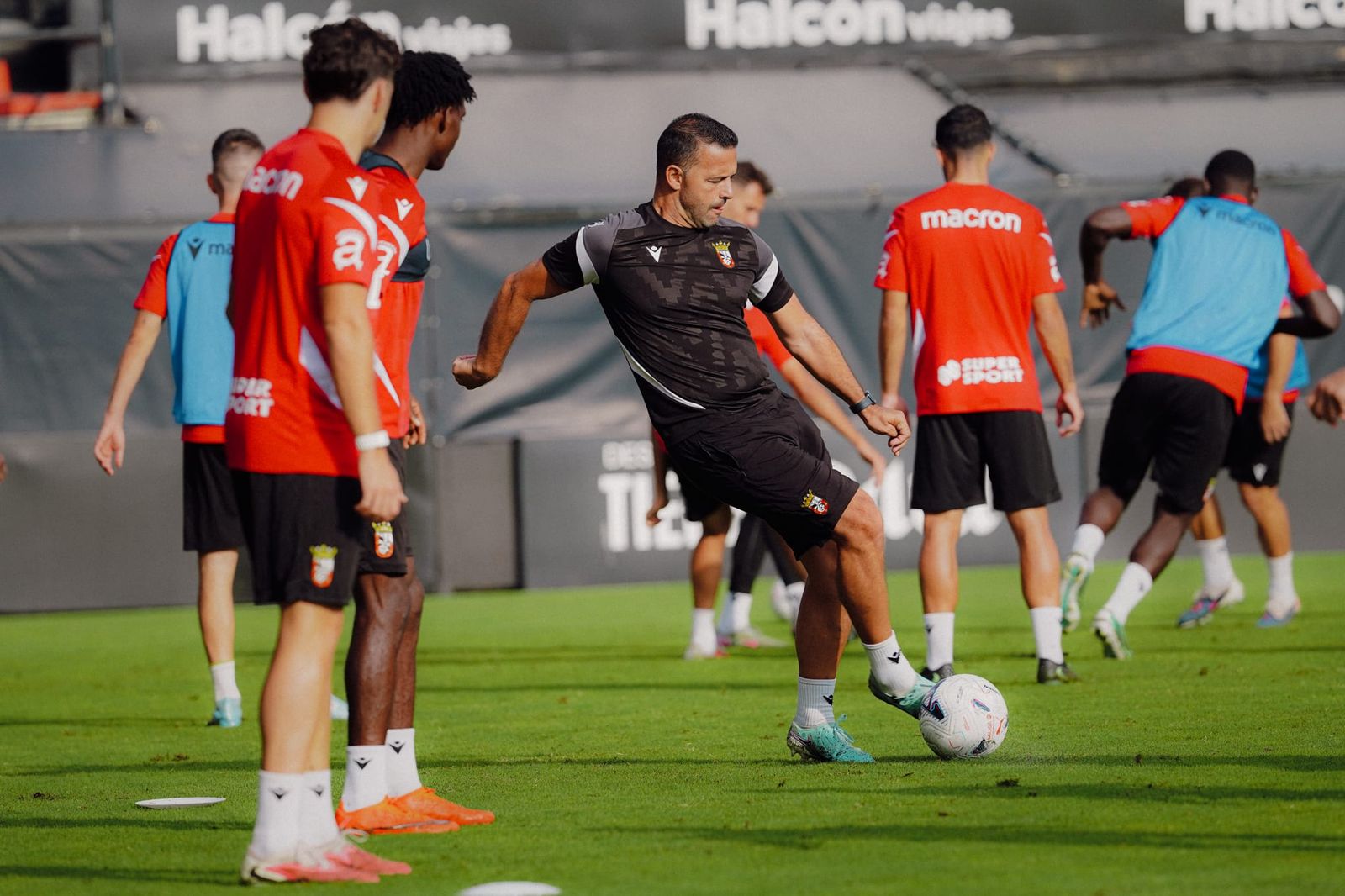 Entrenamiento de la AD Ceuta este domingo en el 'Murube'