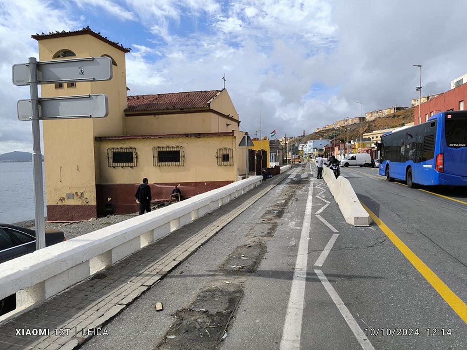 La N-352, a su paso por la vieja iglesia de la Virgen del Carmen/FOTO NICOL'S