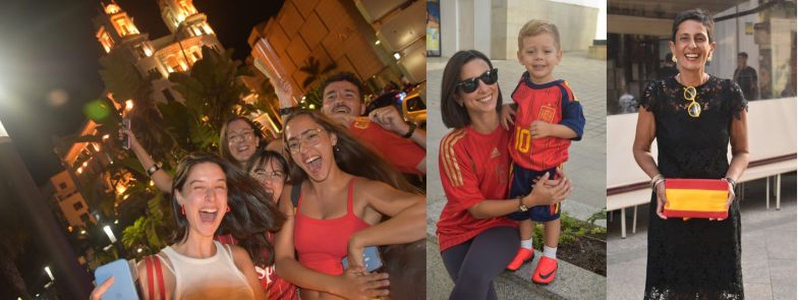 Ceutíes disfrutando antes y después del partido España-Francia