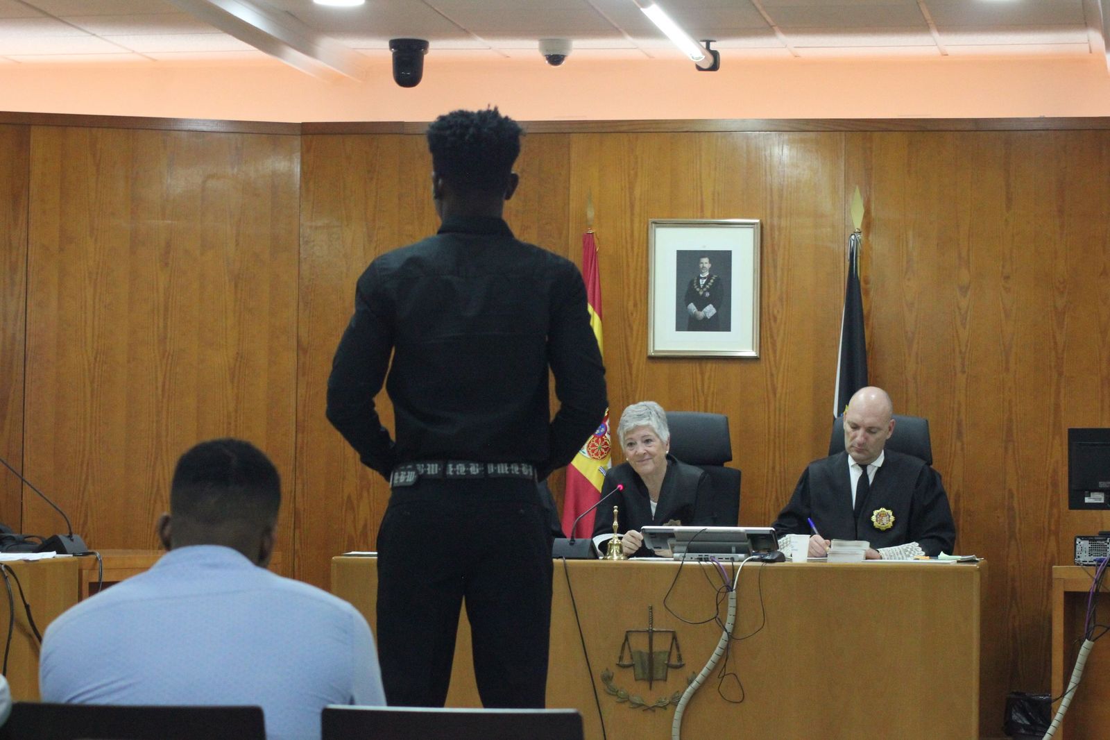 Uno de los acusados en su ejercicio a la última palabra.