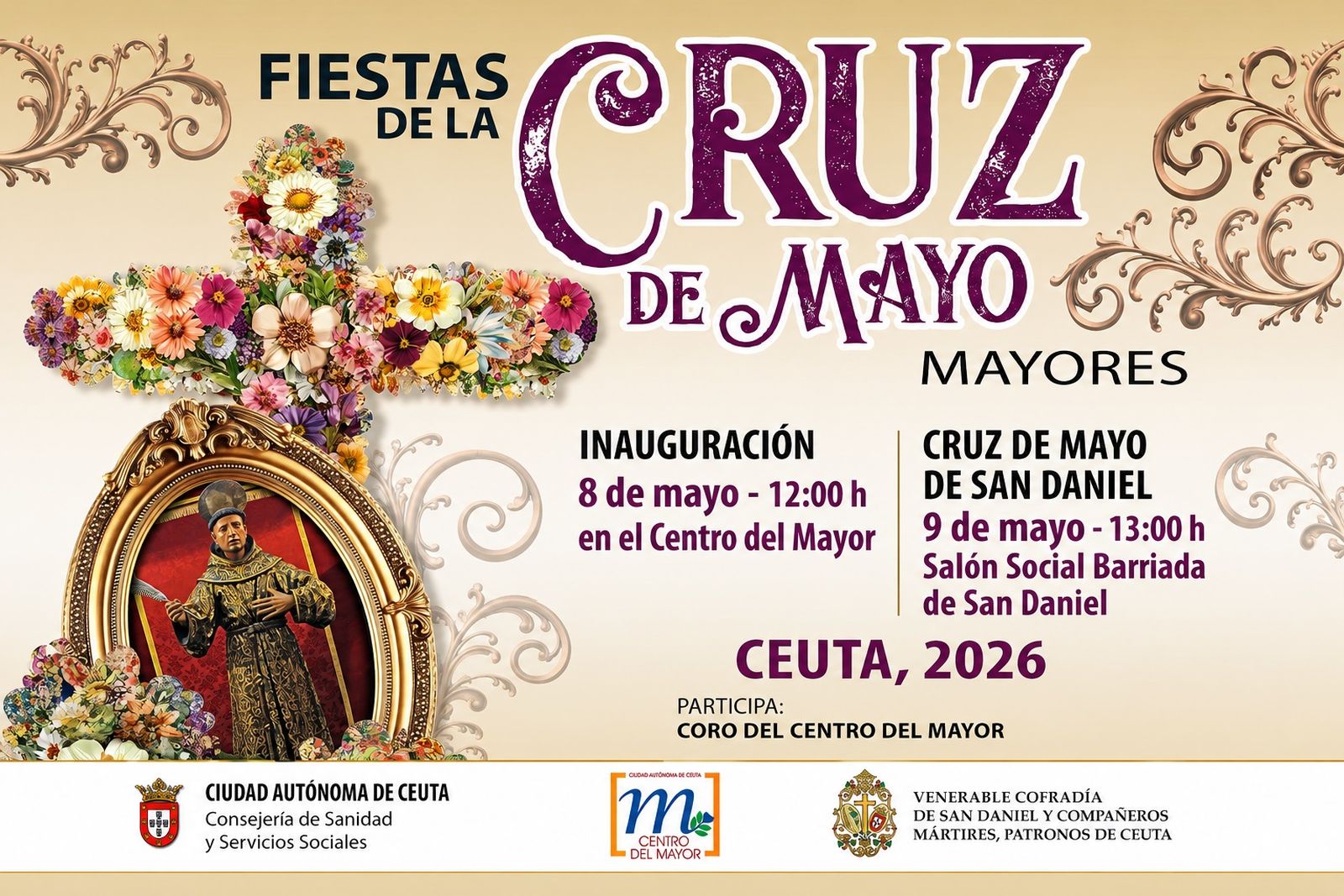Cartel anunciador de los actos
