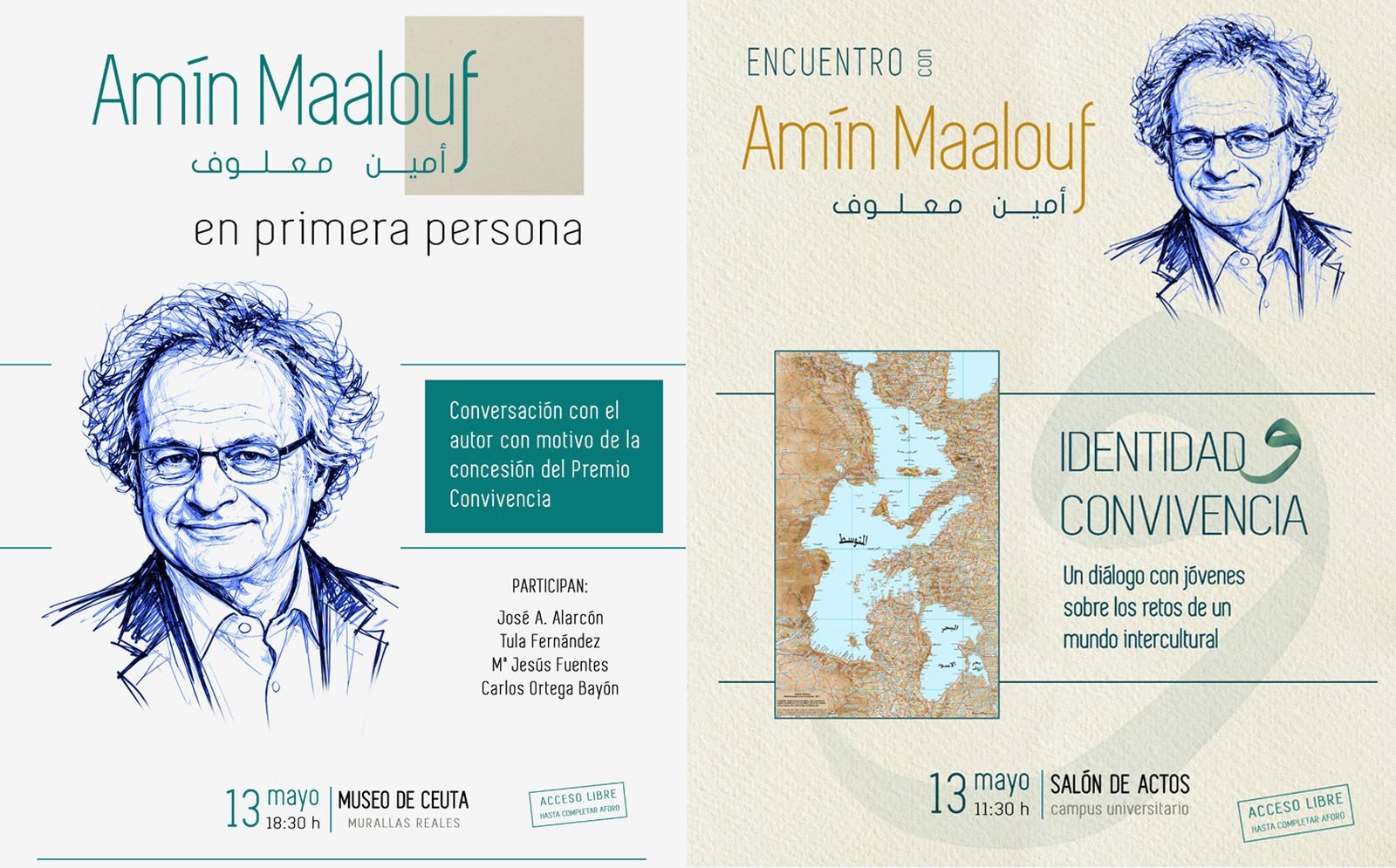 Actos organizados con ocasión de la presencia en la ciudad de Maalouf