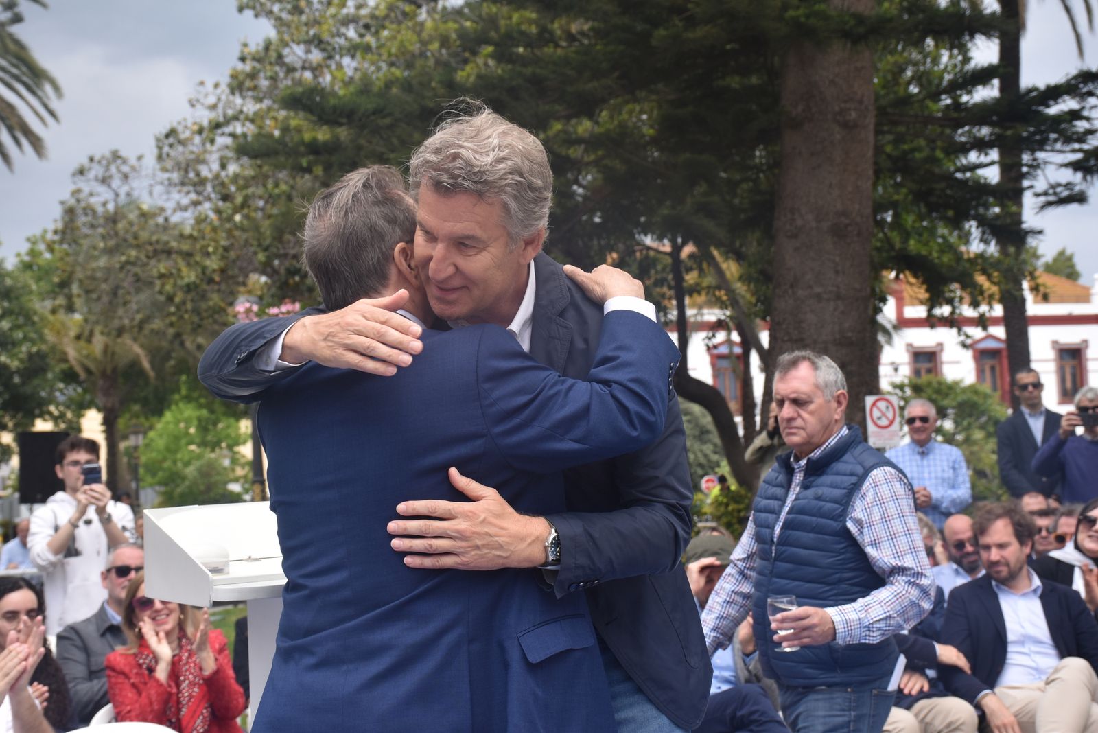 Acto del PP por el Día de Europa en la Plaza de África, con la presencia de su presidente nacional, Alberto Núñez Feijóo