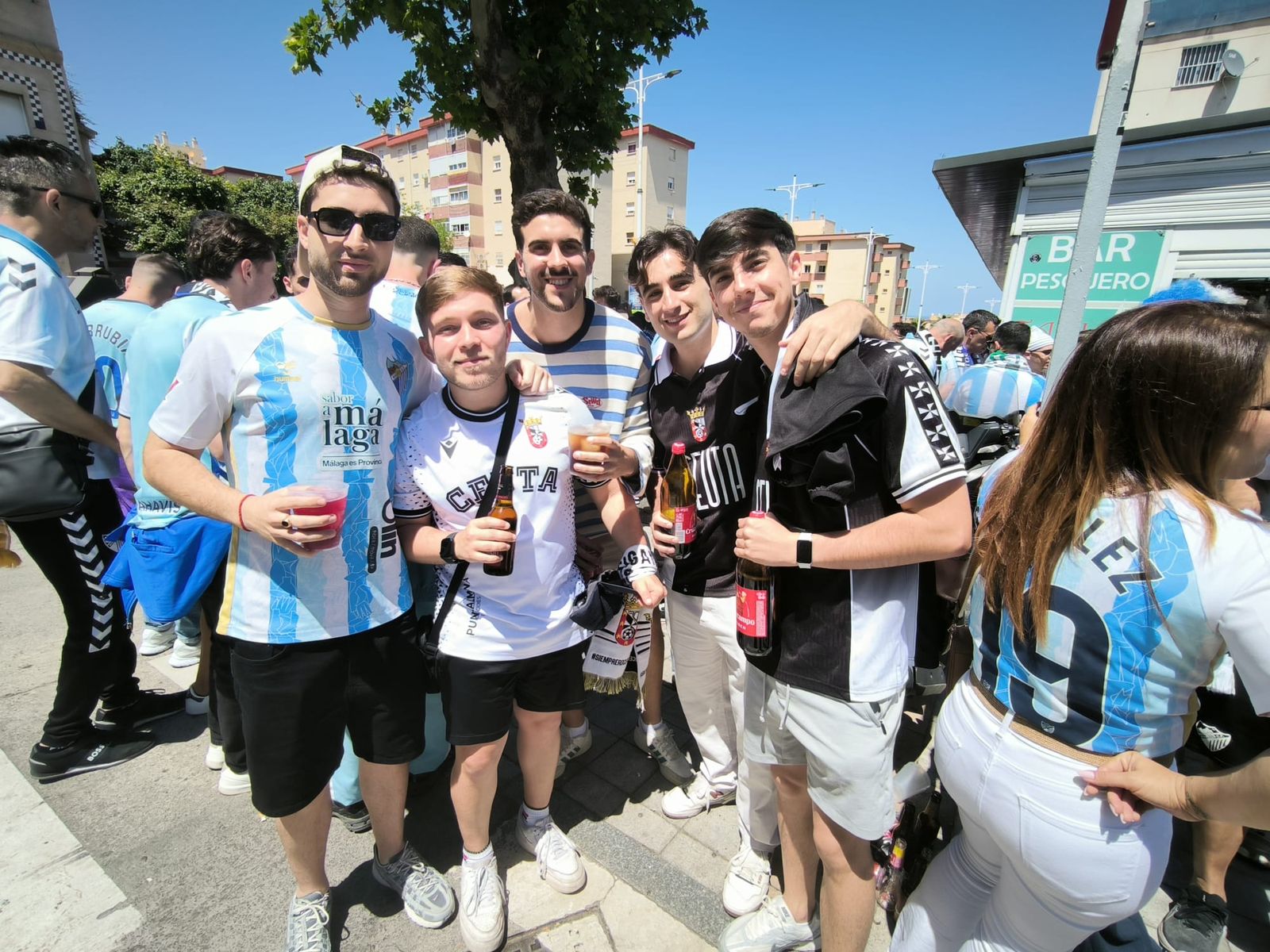 Ambiente en la previa del partido
