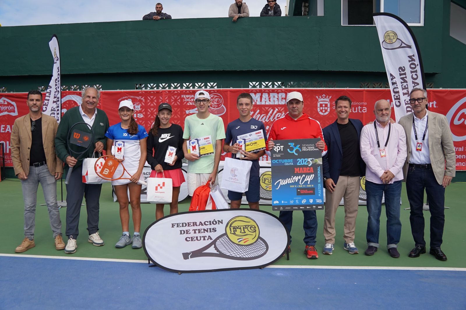 Las finales cierran un brillante 'Máster Nacional RPT Marca Junior Cup Ciudad de Ceuta-CSIF’