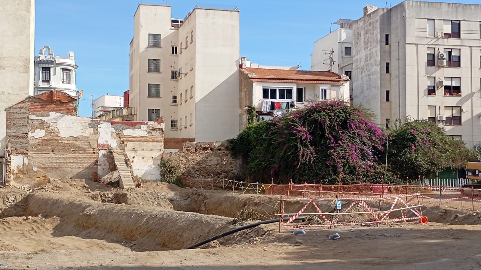 Las obras también han comenzado en el patio Hachuel