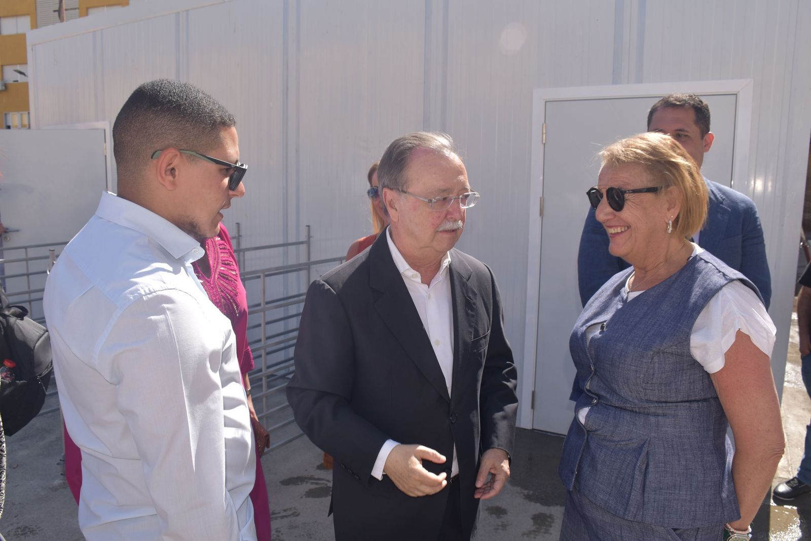 Así ha sido la visita de Benzina y Vivas al matadero de Hadú